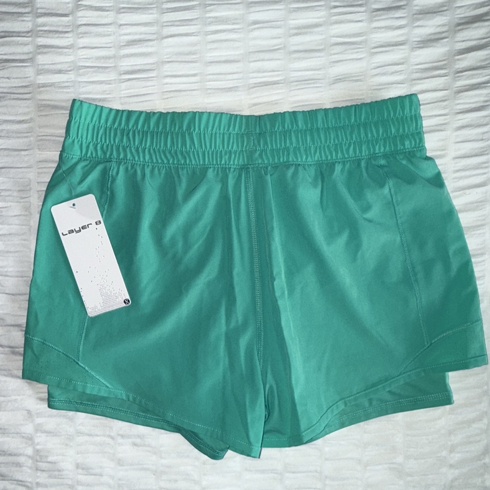Layer 8 Women's Teal Athletic Shorts